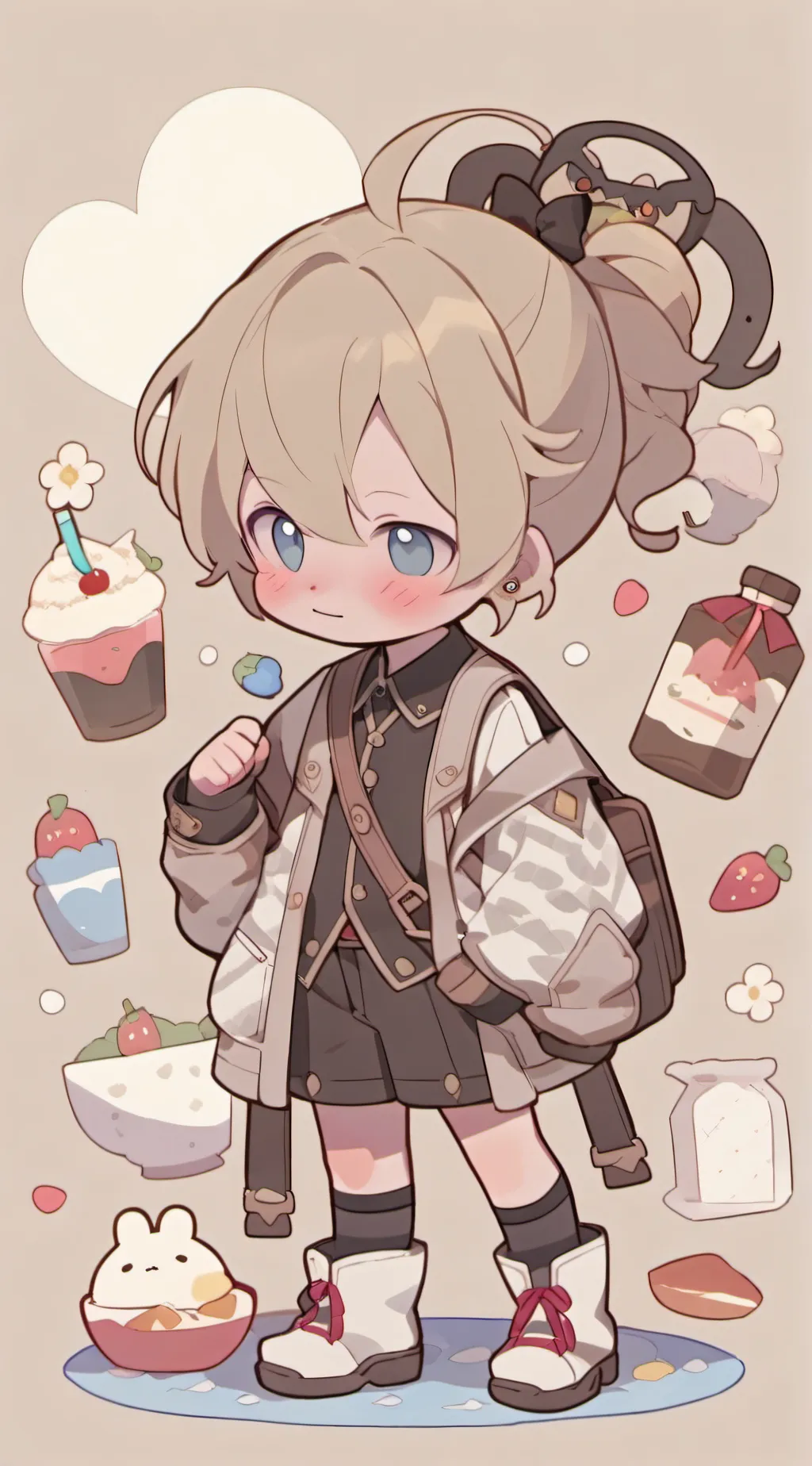 ai character: FPE pool day!  background