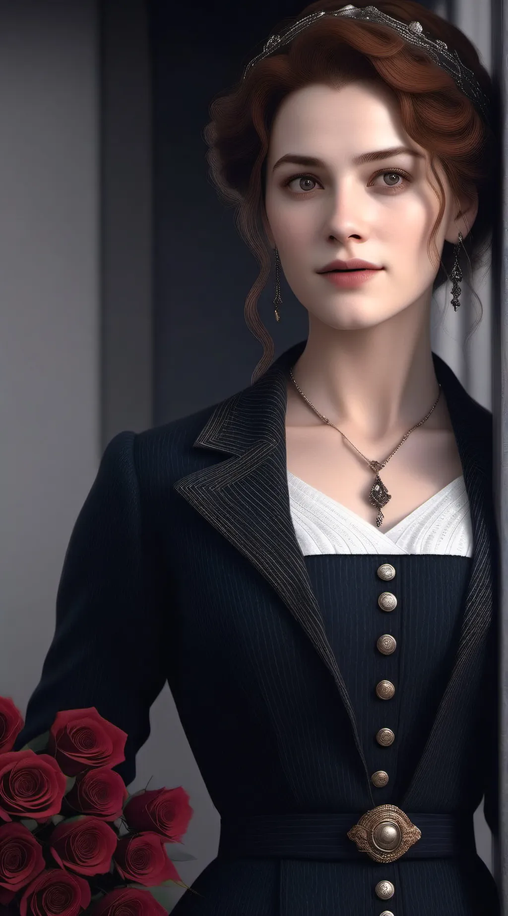 ai character: Rose background