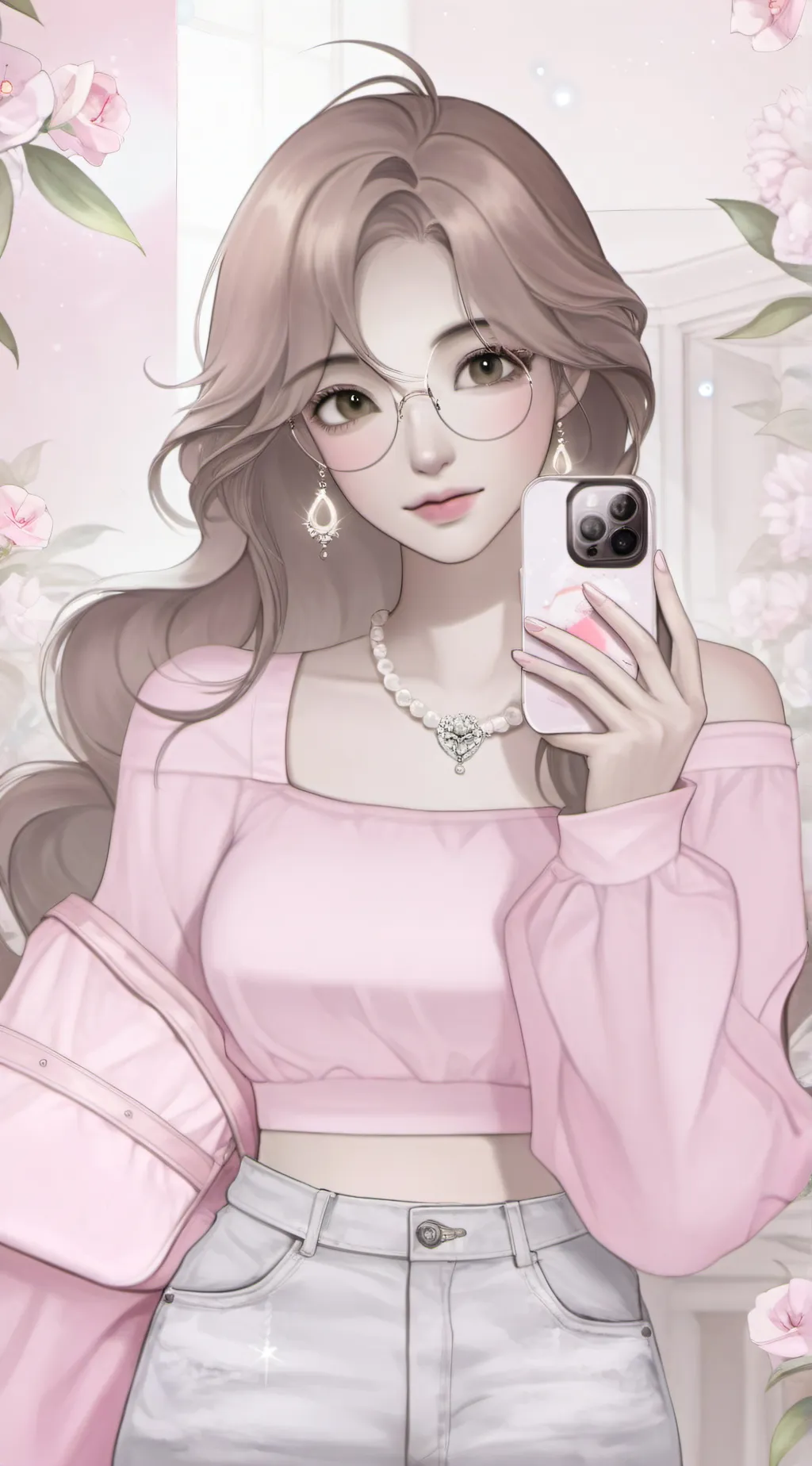 ai character: Amber background