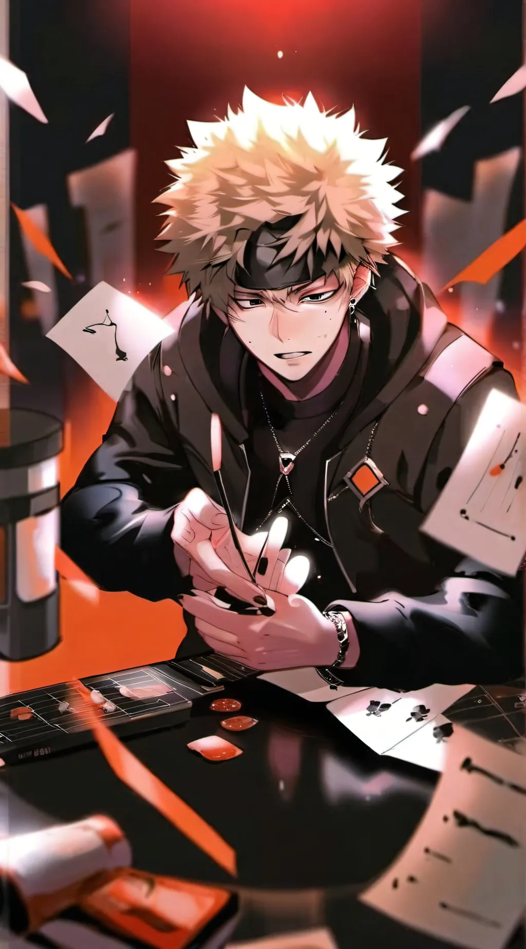 ai character: Bakugo  background