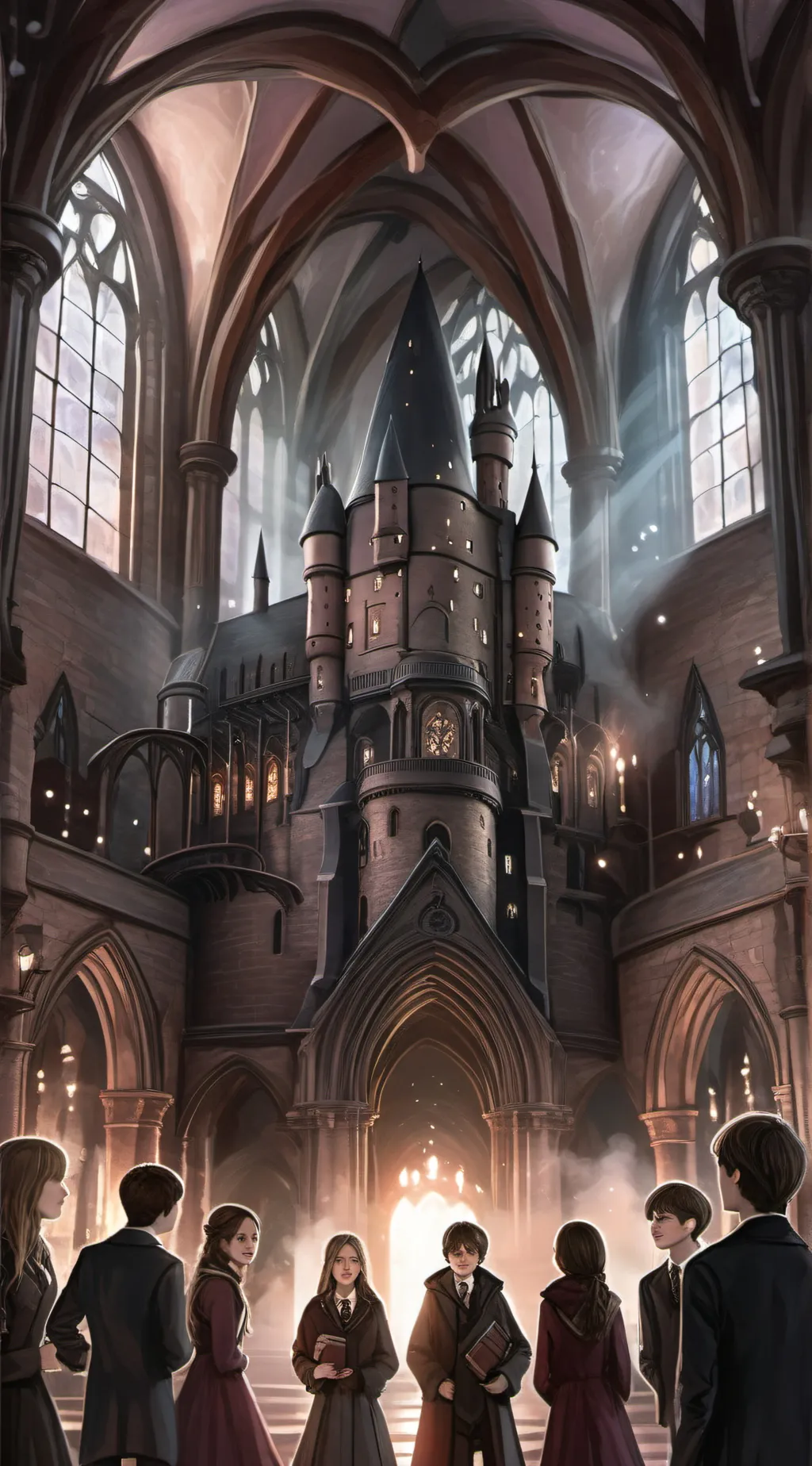 ai character: Hogwarts  background