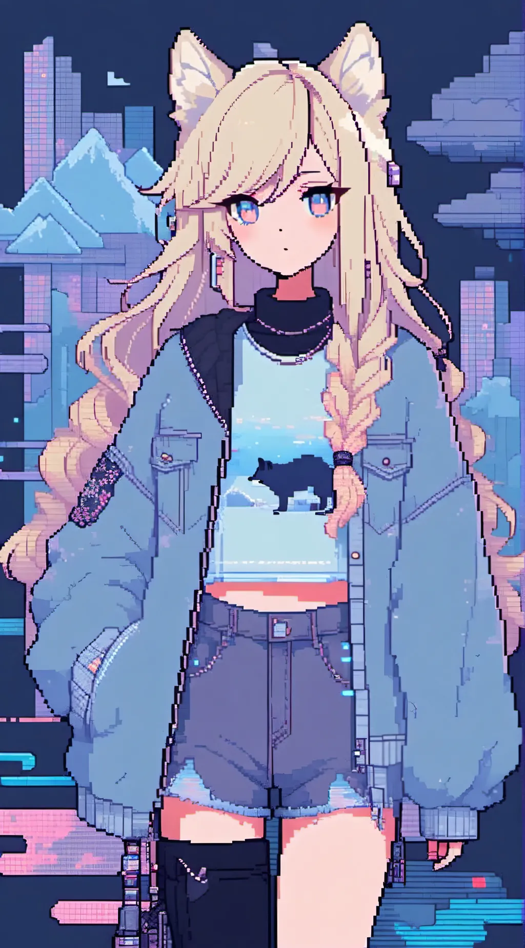 ai character: button background