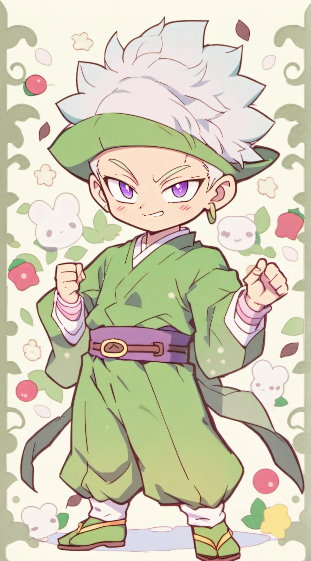 ai character: piccolo (chibi) background
