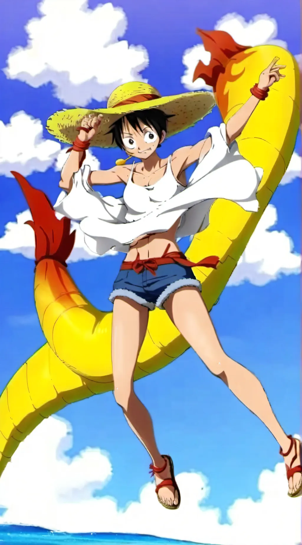 ai character: StrawHat Crew background
