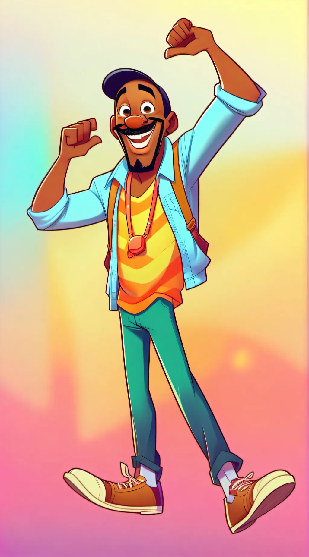 ai character: He's not like us  background