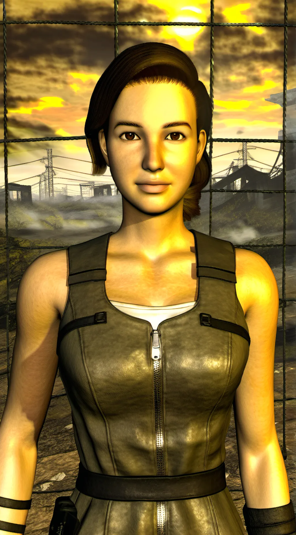 ai character: Veronica New Vegas background