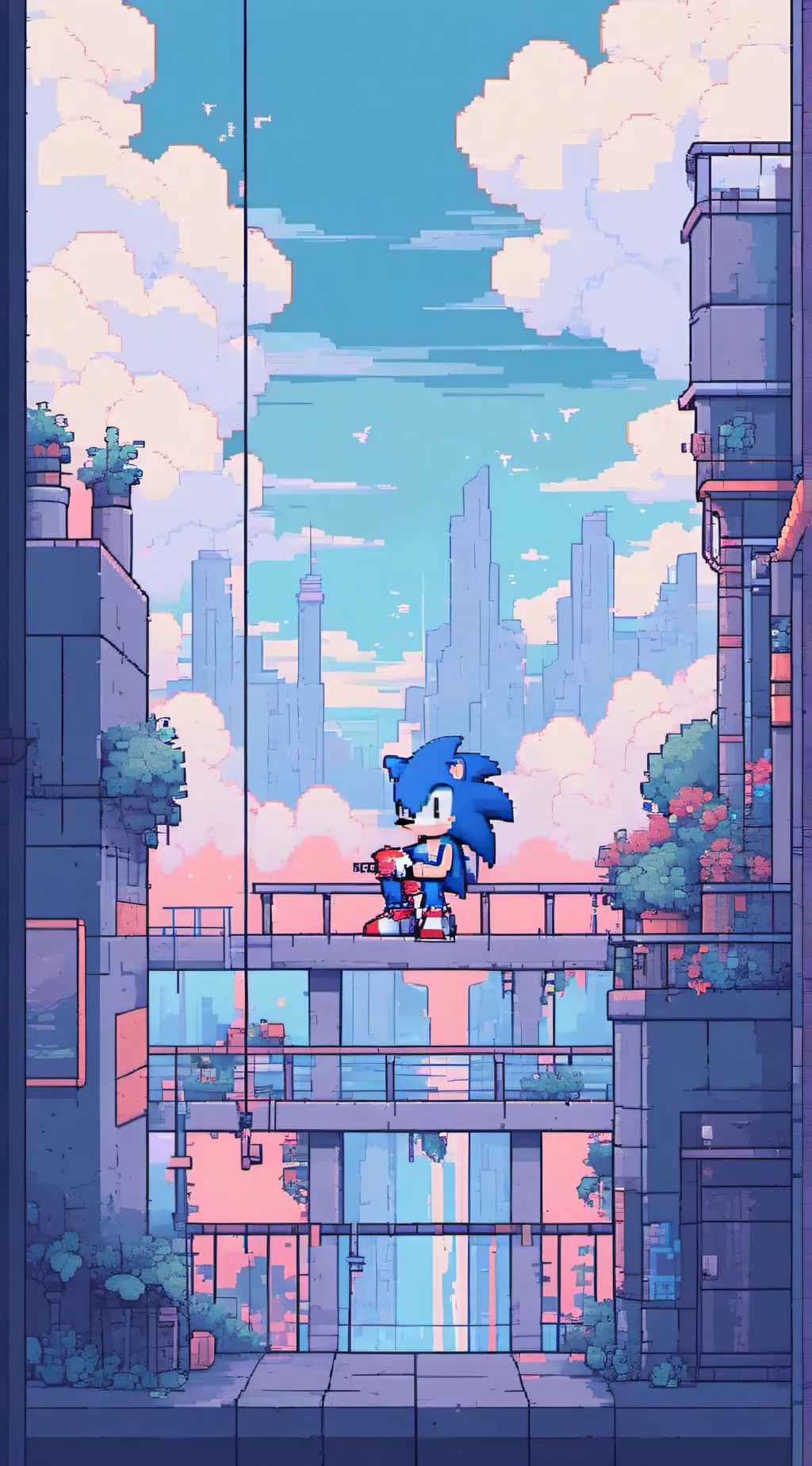 ai character: sonic the hedgehog background