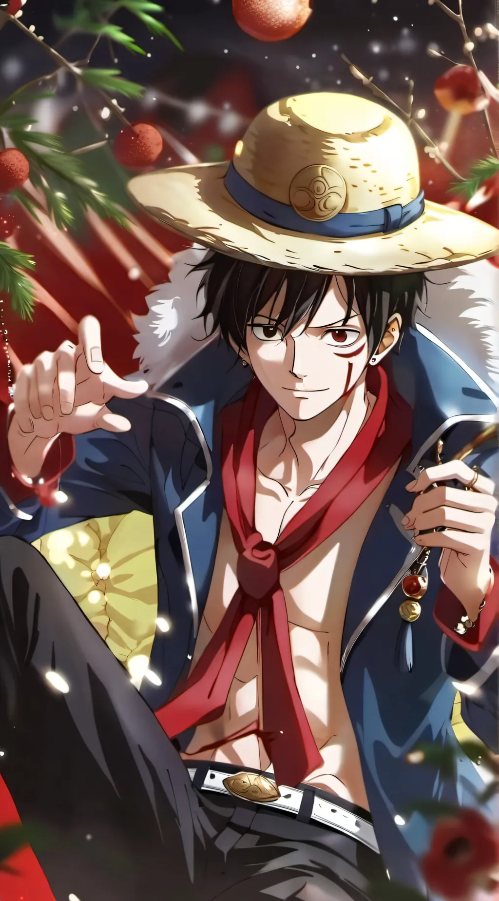 ai character: Monkey D. Luffy background