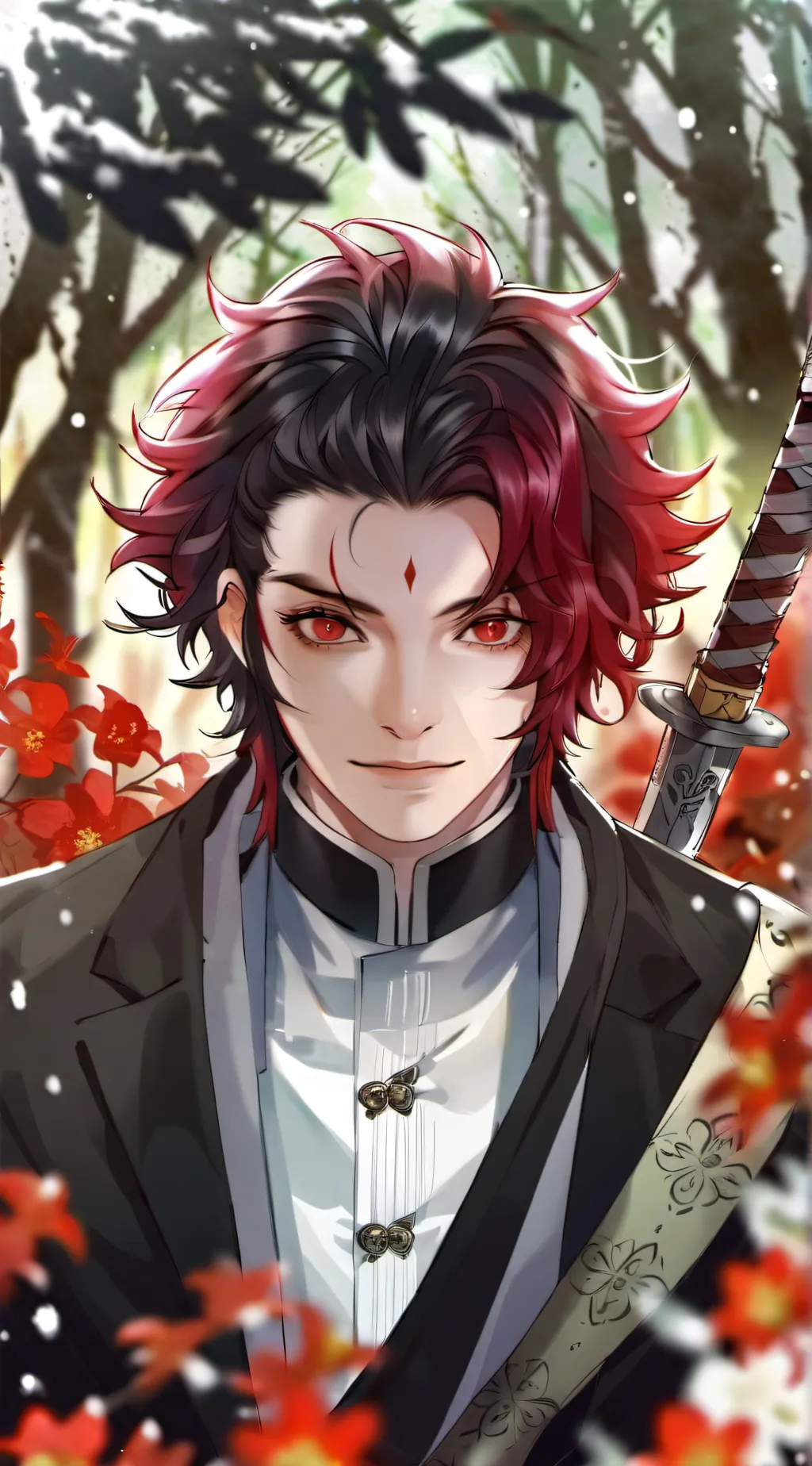 ai character: Demon slayer background