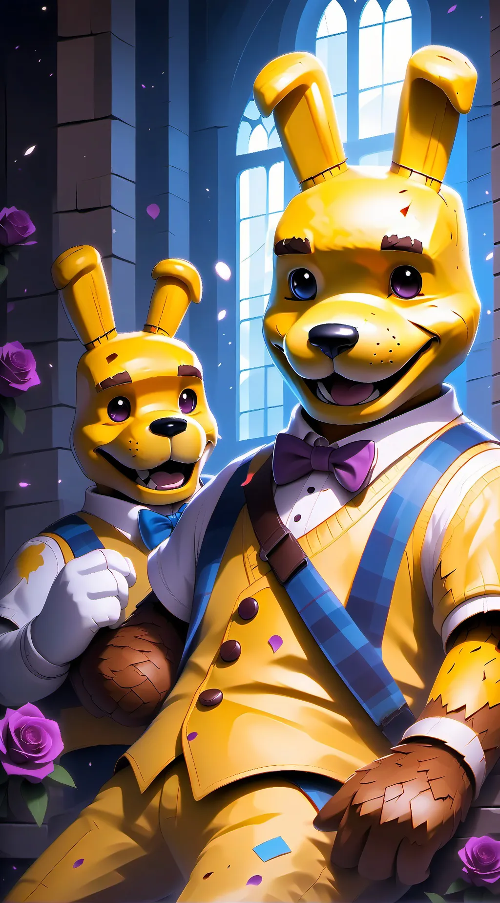 ai character: fredbear & friend background