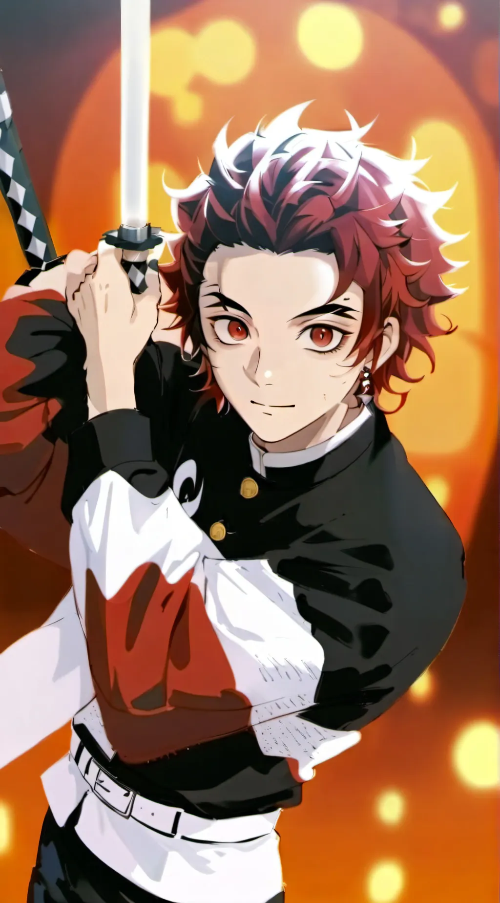 ai character: Demon slayer  background