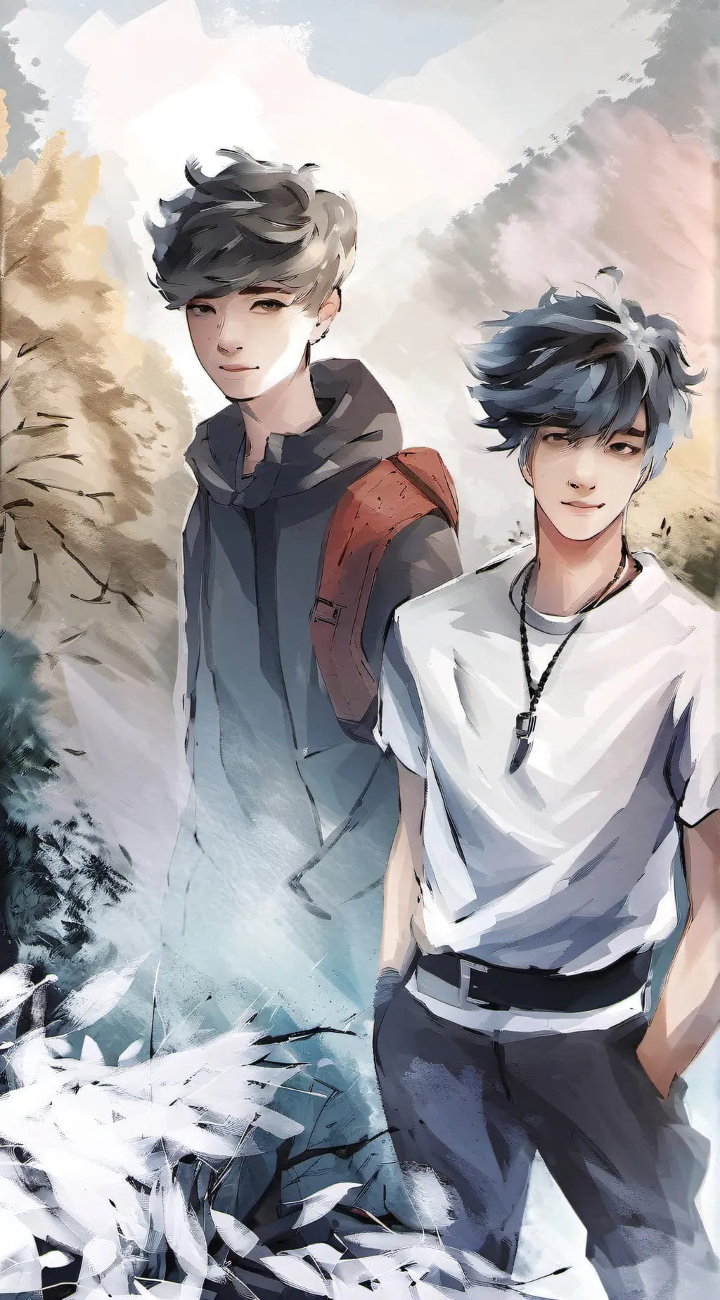 ai character: Sam and colby background