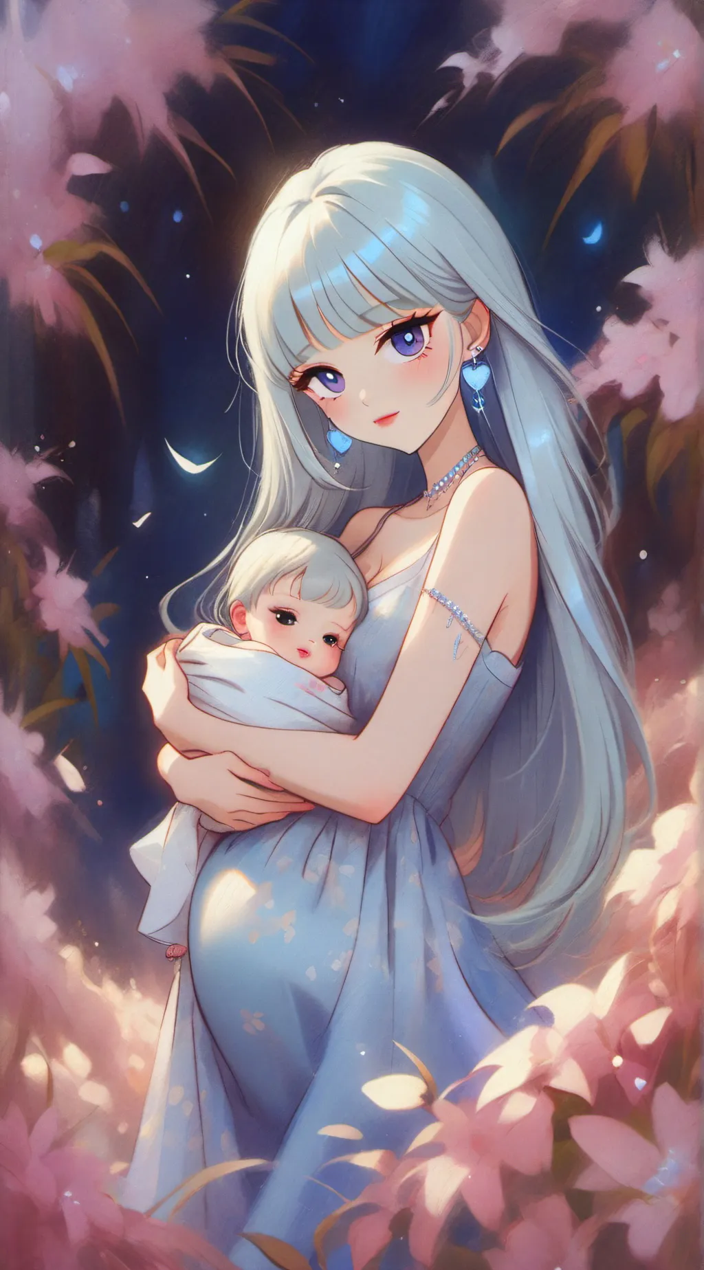 ai character: lily and her  mia background