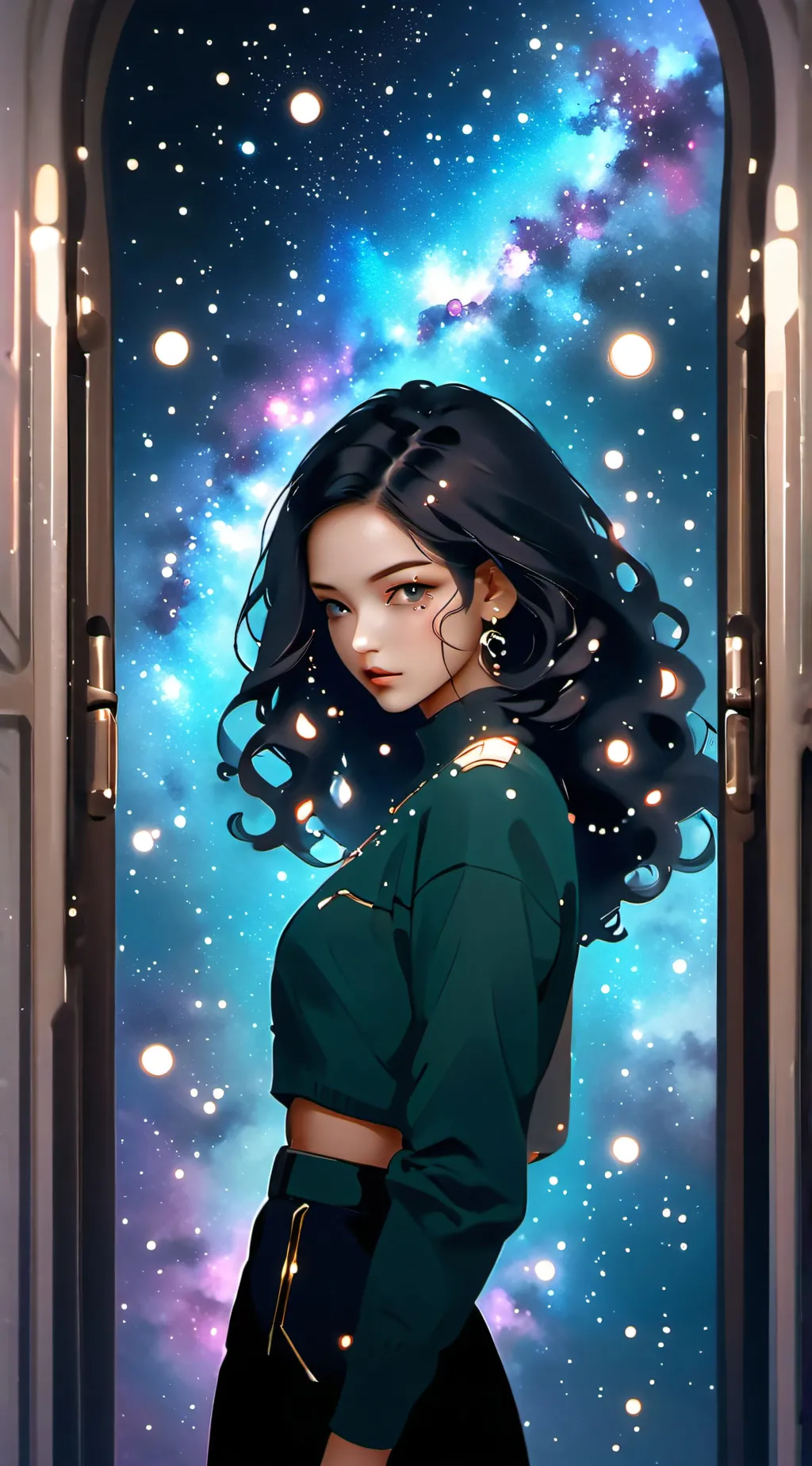 ai character:  kira kira  background