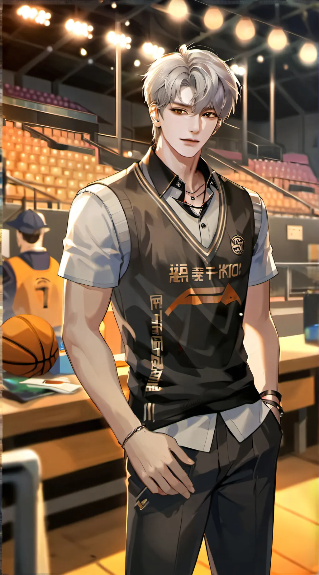 ai character: asher  background