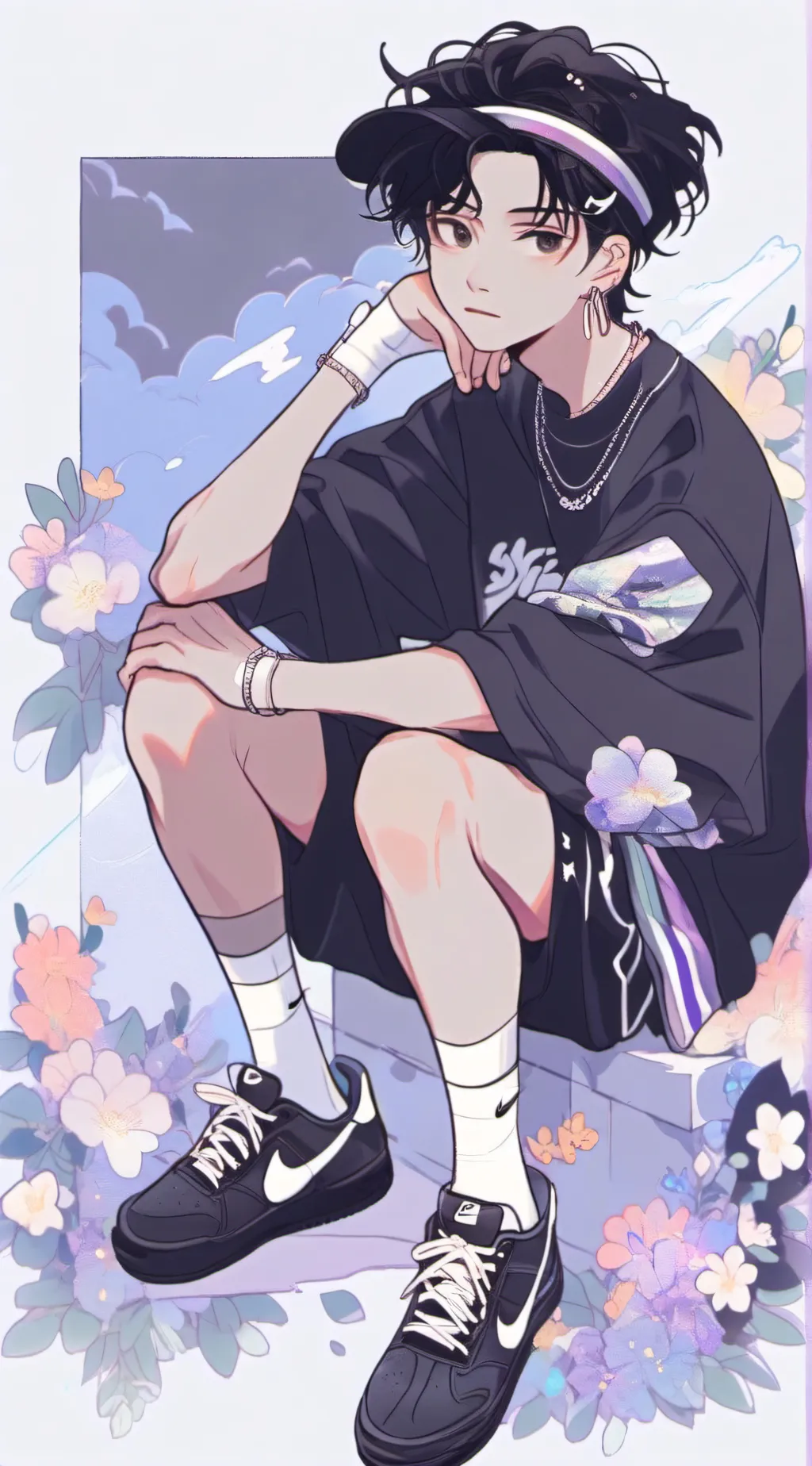 ai character: Han jisung - skz background