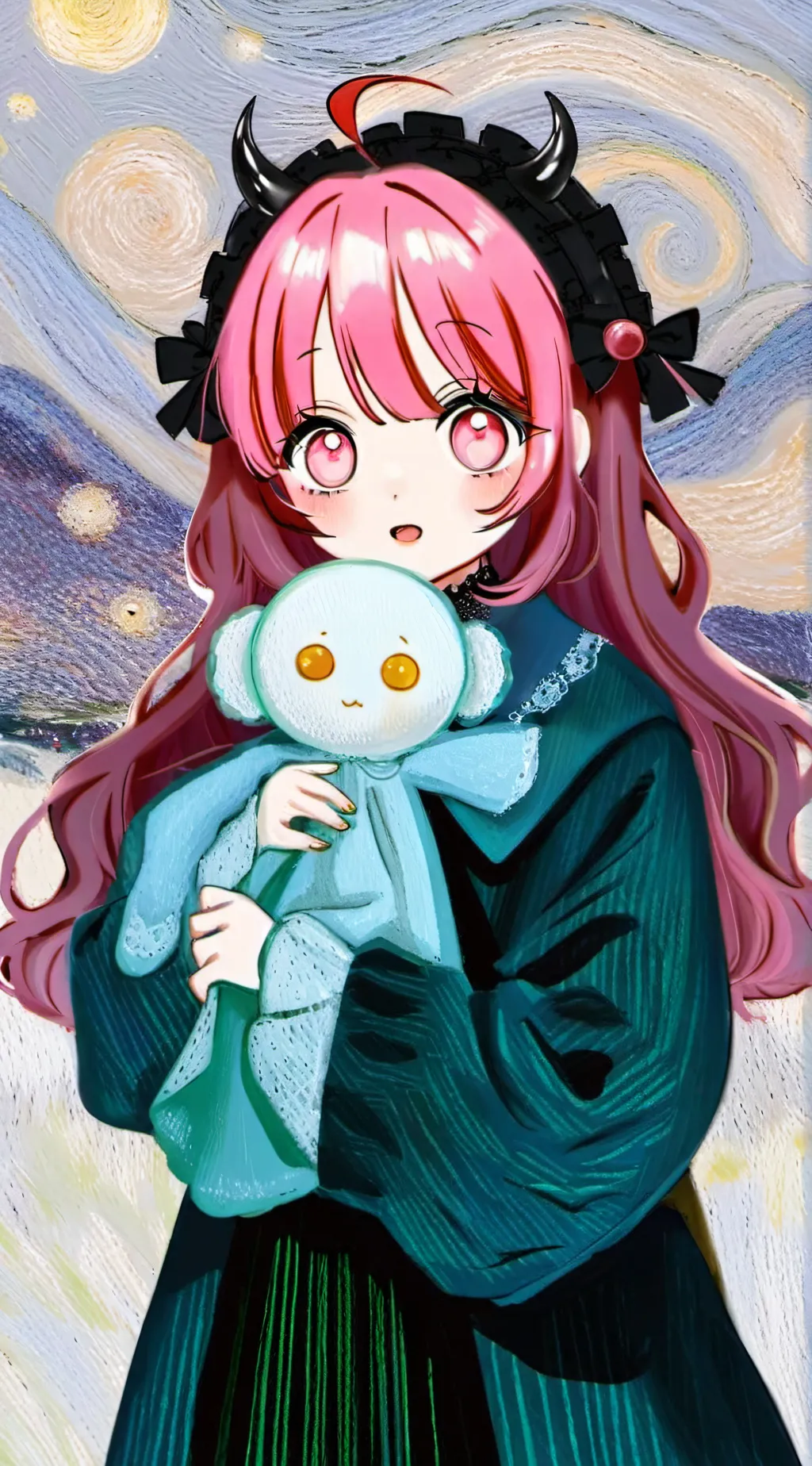 ai character: Demon Anya background