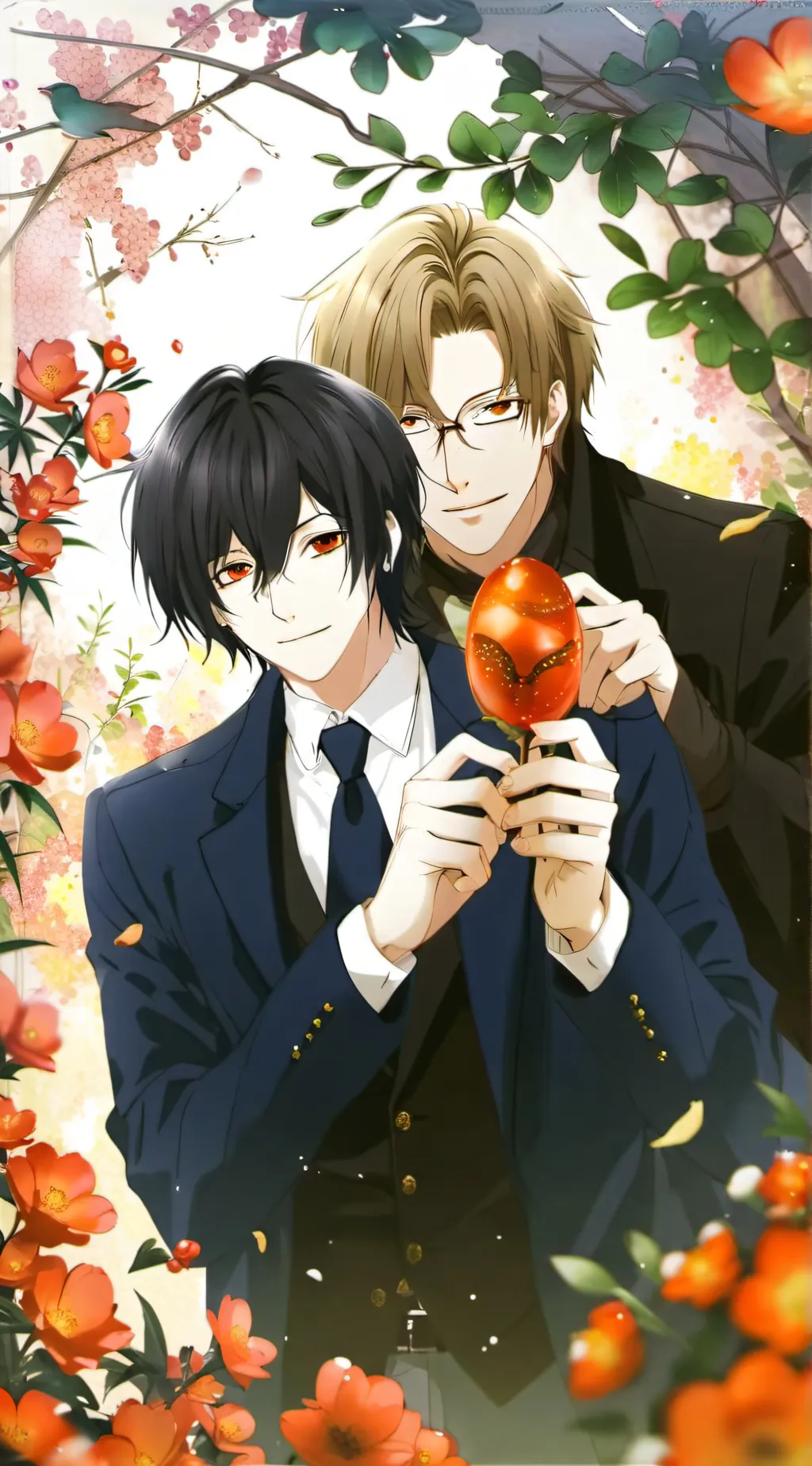 ai character: Aizawa and Mic  background
