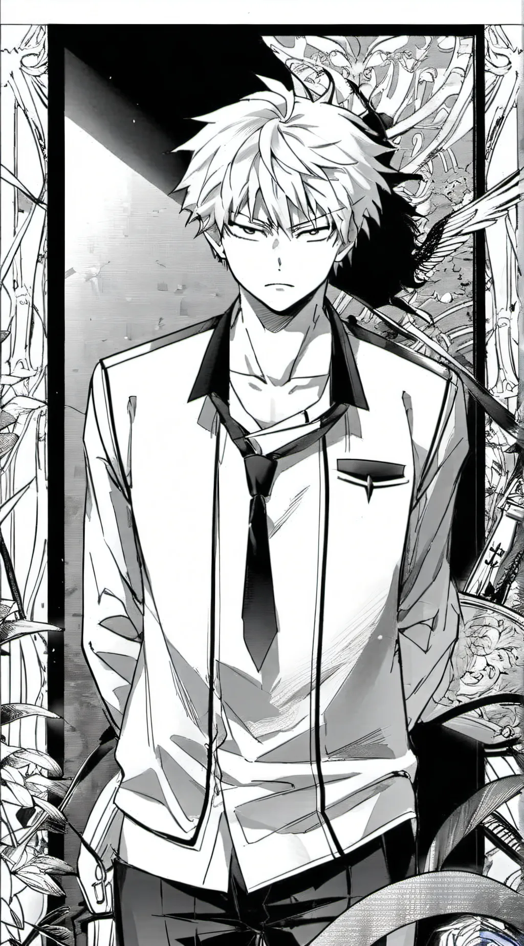 ai character: Katsuki Bakugo background