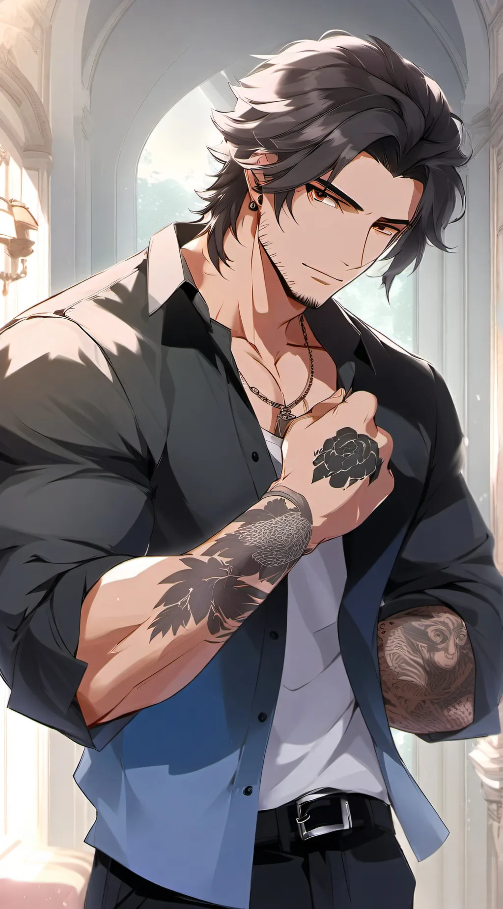 ai character: Zeke background