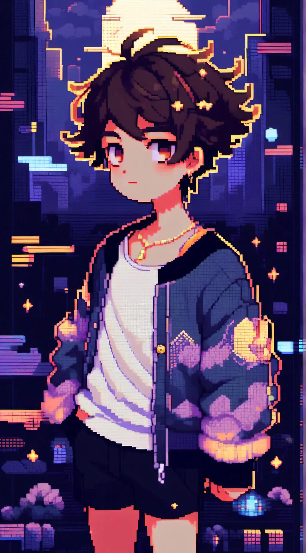 ai character: clay background