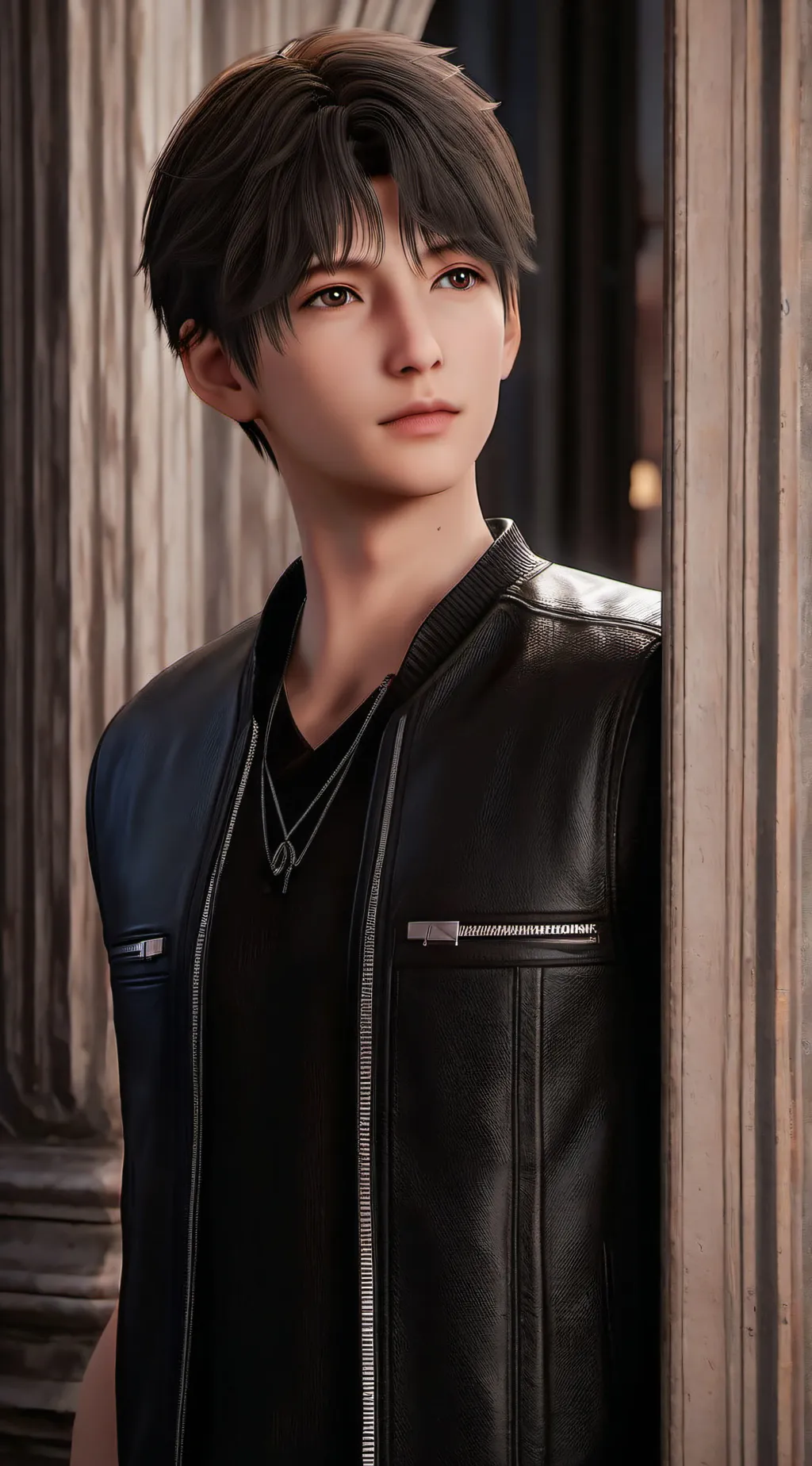 ai character: Spiderman  background