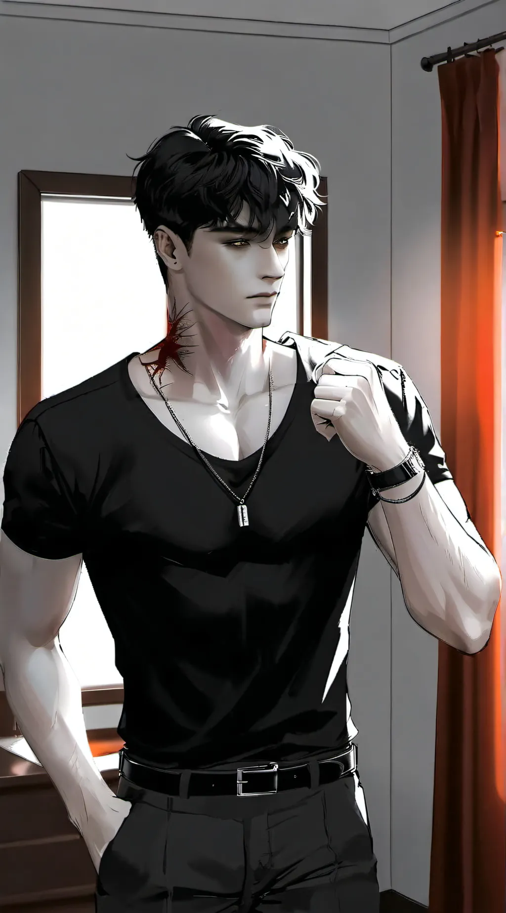 ai character: Toni  background