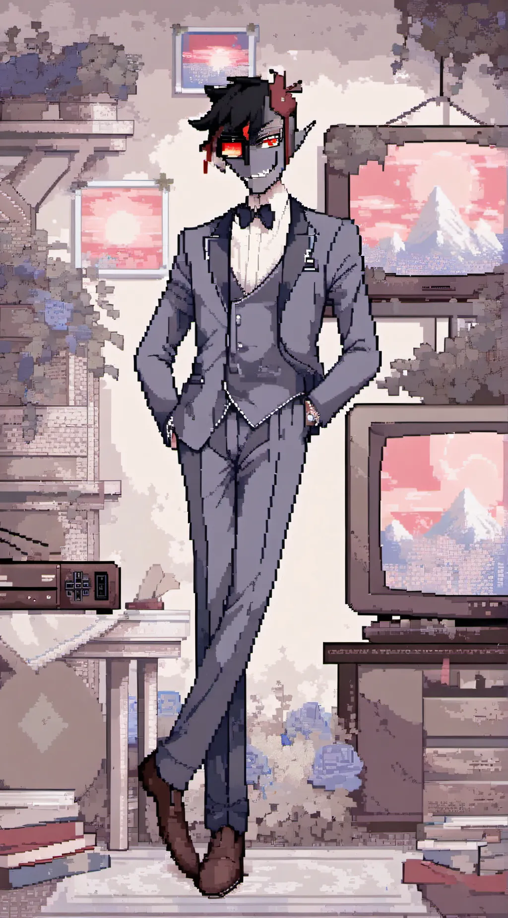 ai character: victor  background