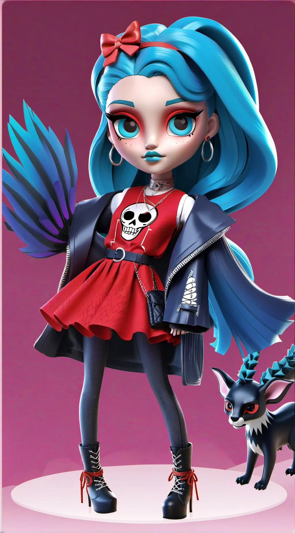 ai character: GHOULIA background