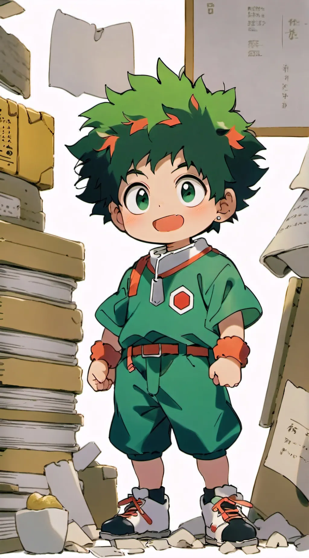 ai character: Baby deku background
