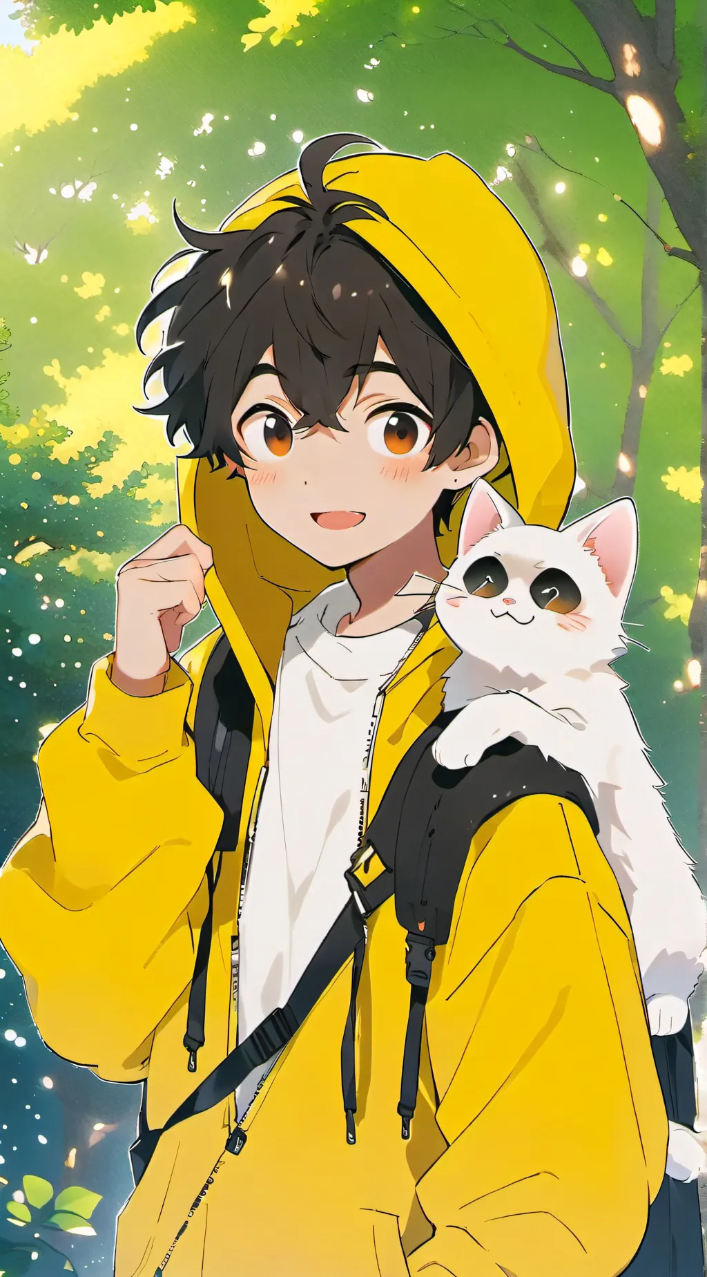 ai character: Glitch background