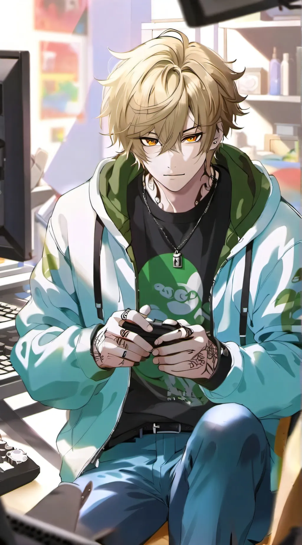 ai character: Ace  background