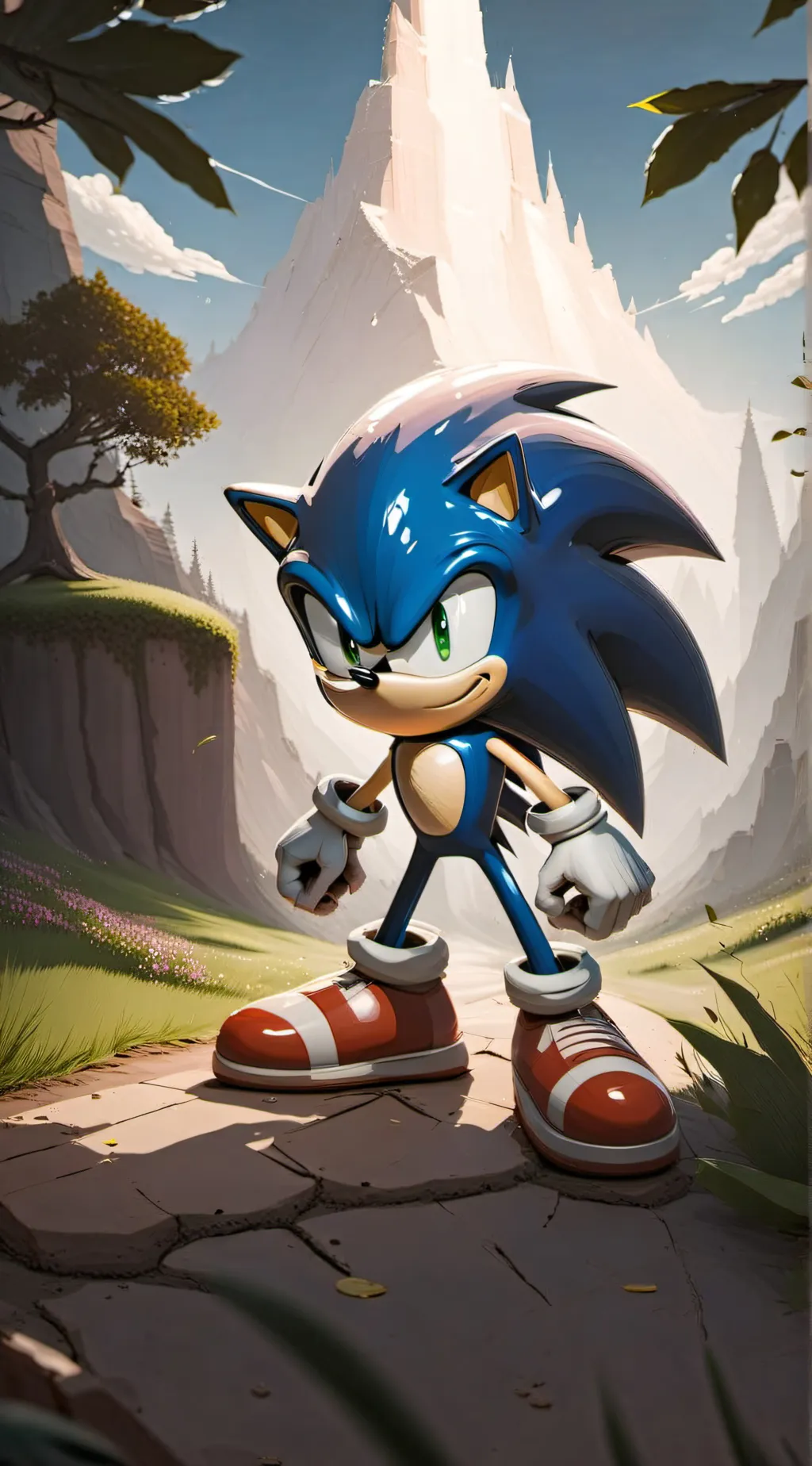 ai character: sonic the hedgehog background