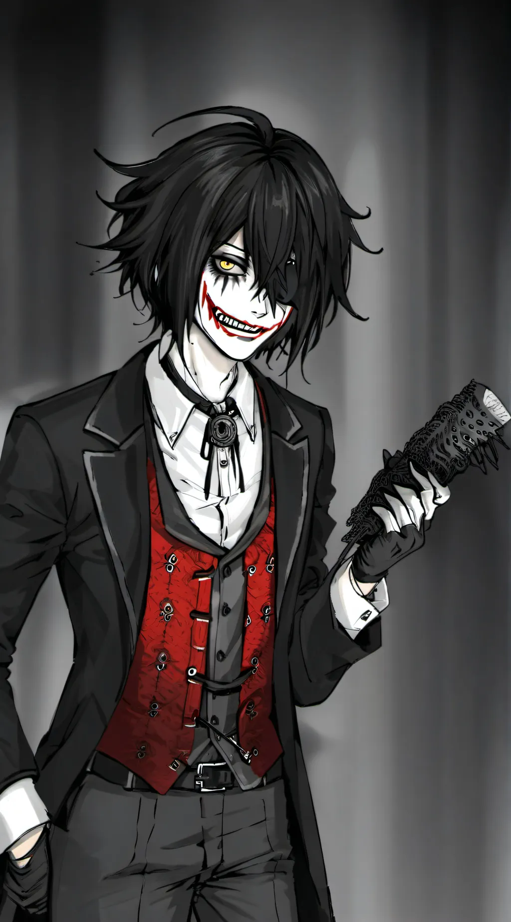 ai character: Laughing jack background