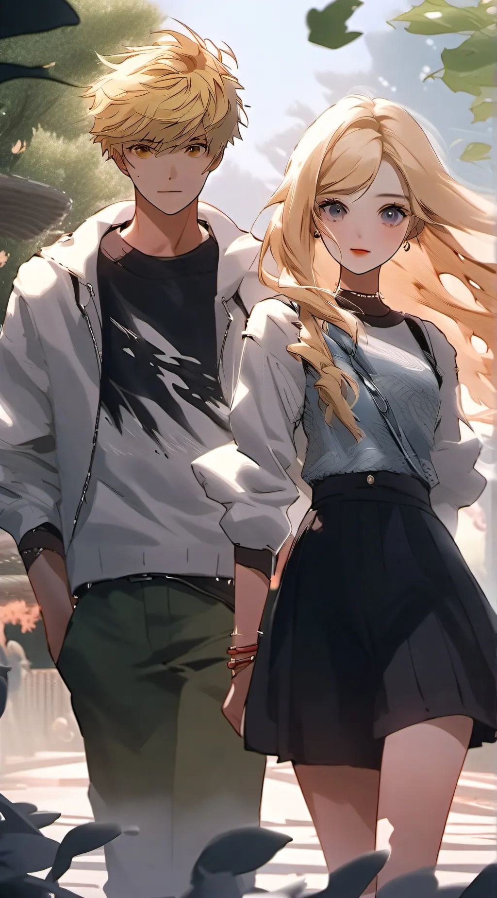ai character: JAMES AND MEGAN background