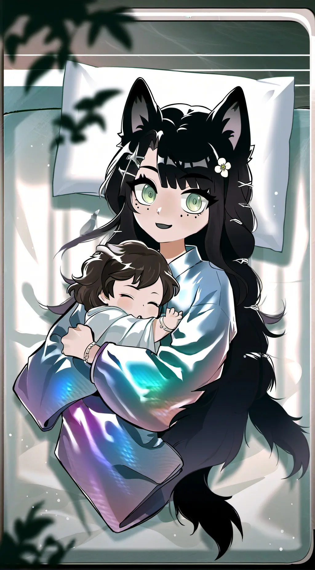 ai character: lilla and stella  background