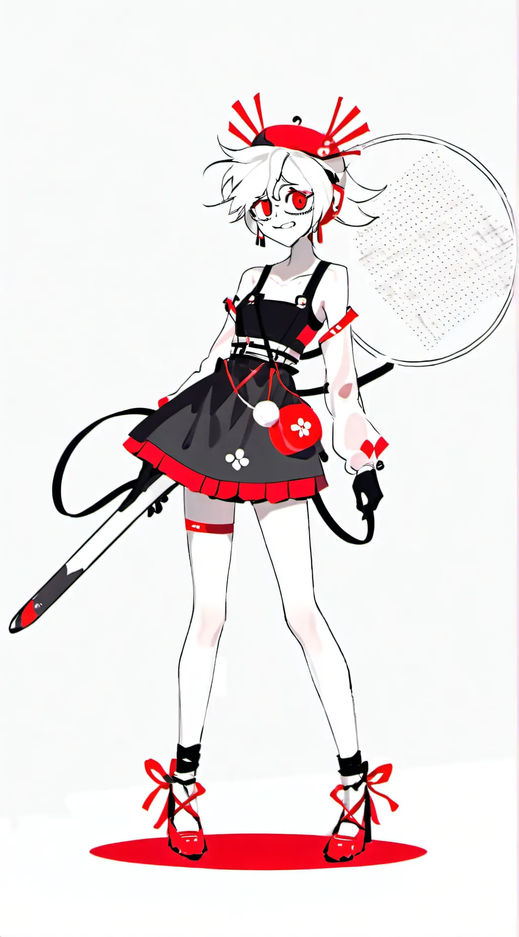 ai character: HH among background