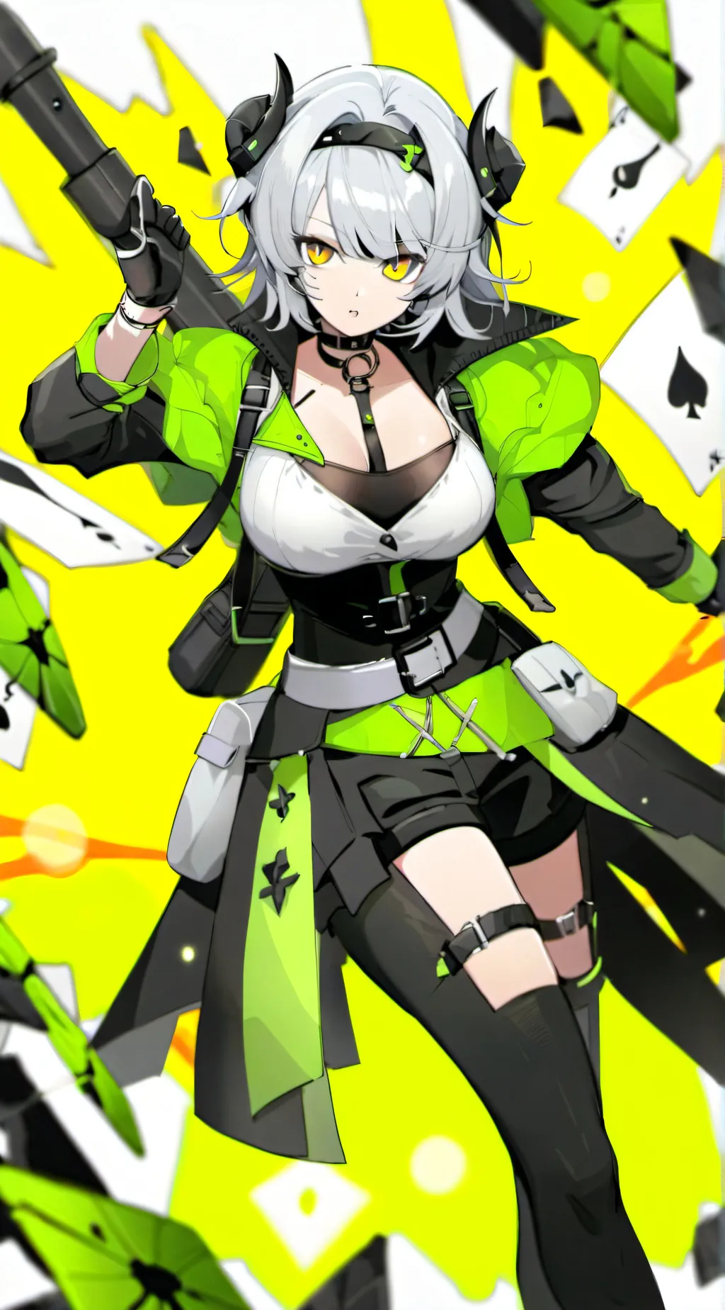 ai character: Anby demara  background