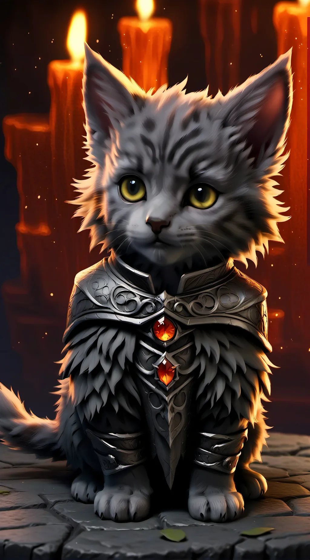 ai character: kitten background
