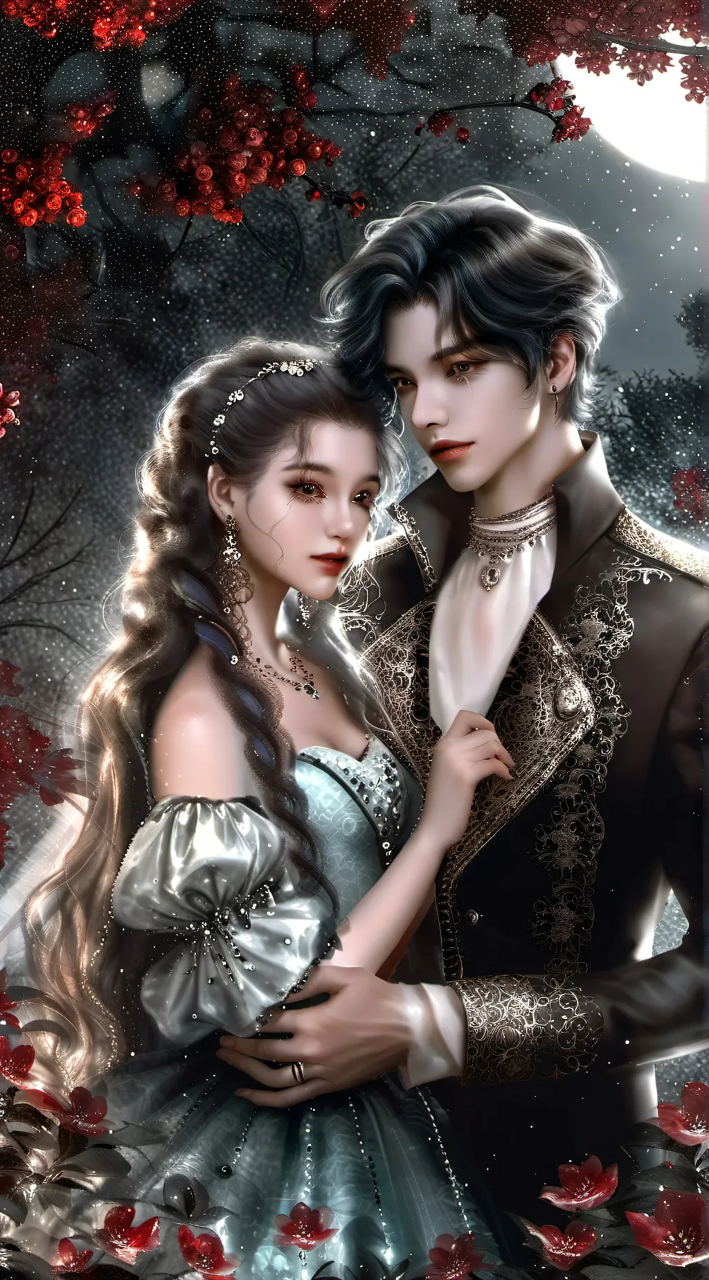 ai character: ........Lunar background