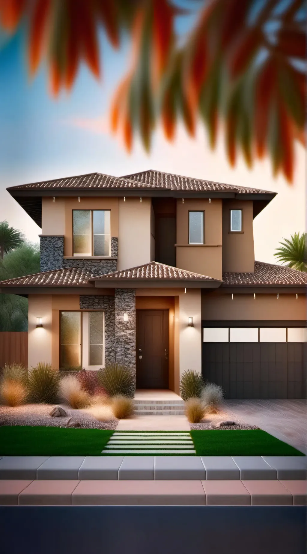 ai character: My house  background