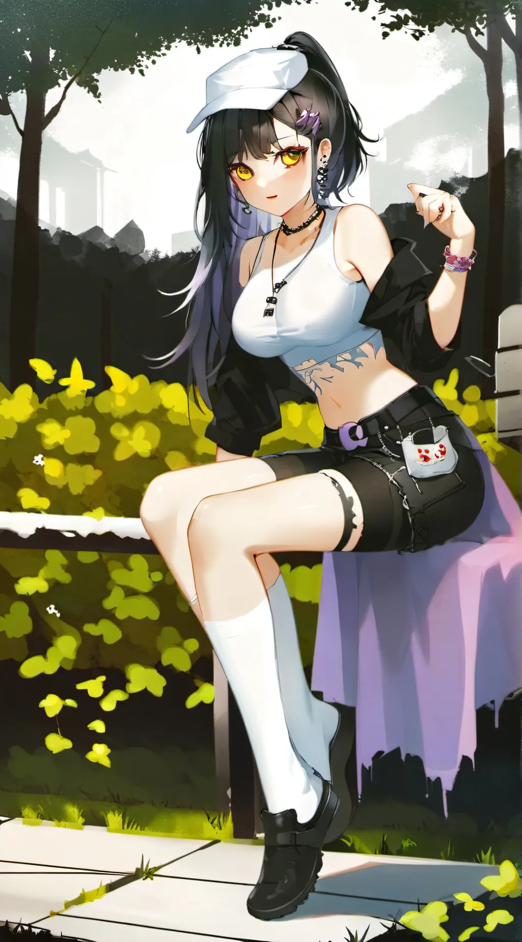 ai character: Aphmau zombies background