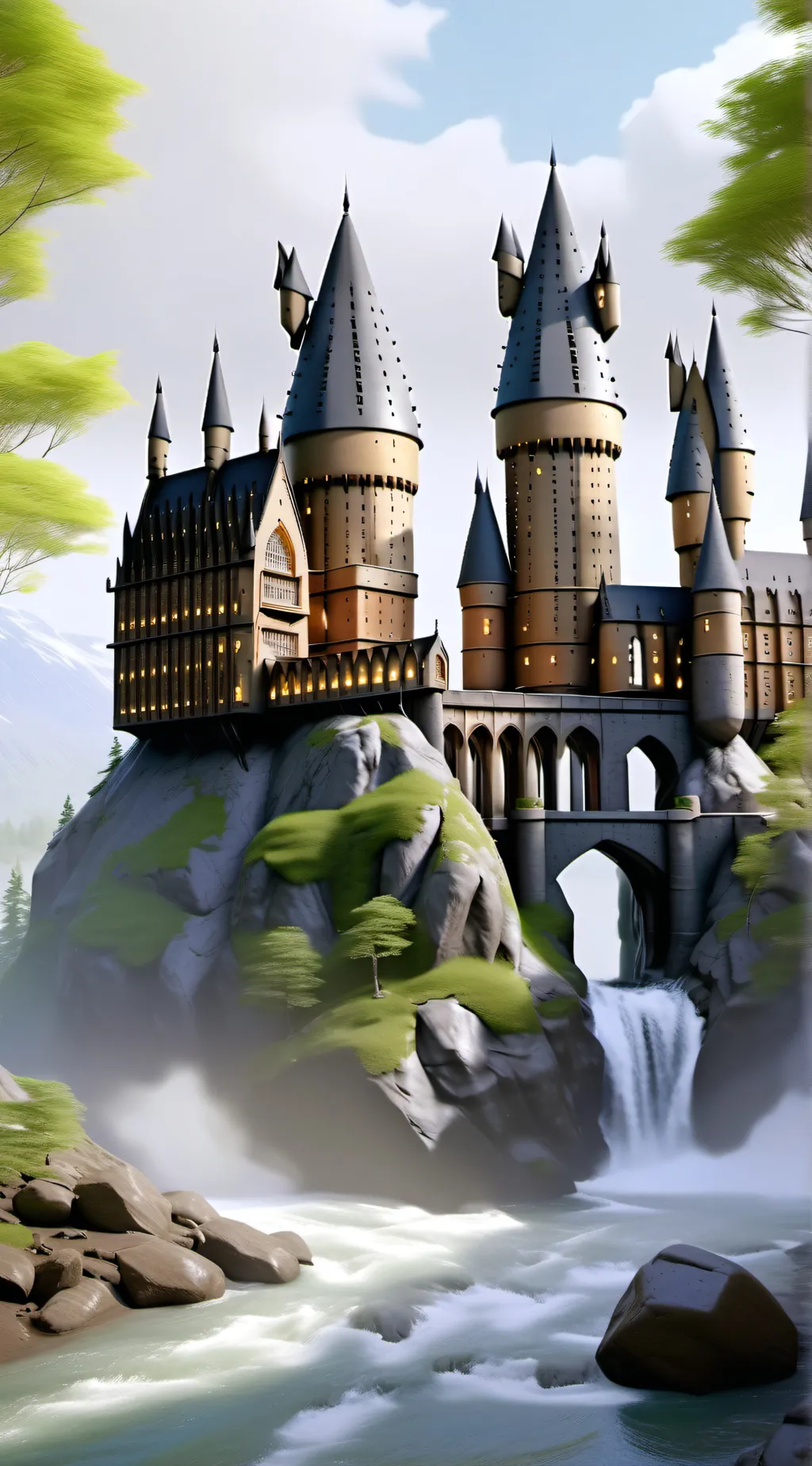 ai character: Hogwarts 🙃🥲🔥😭 background