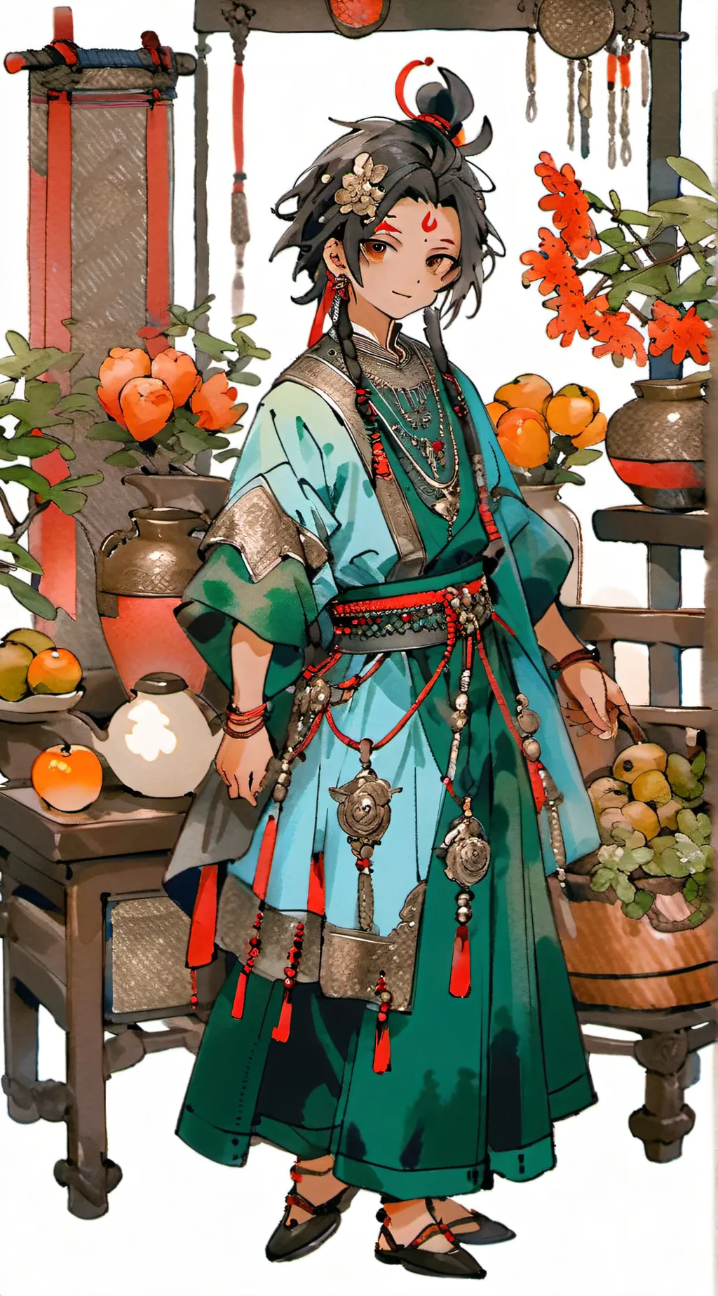 ai character: yang yang  background