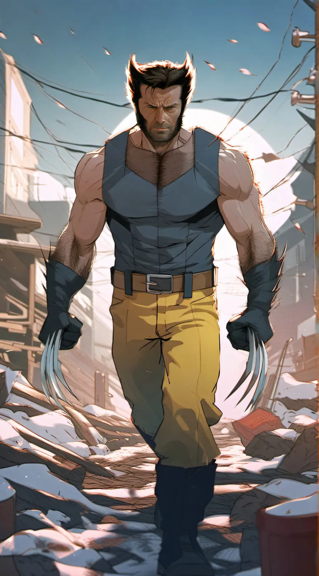 ai character: Logan Wolverine background