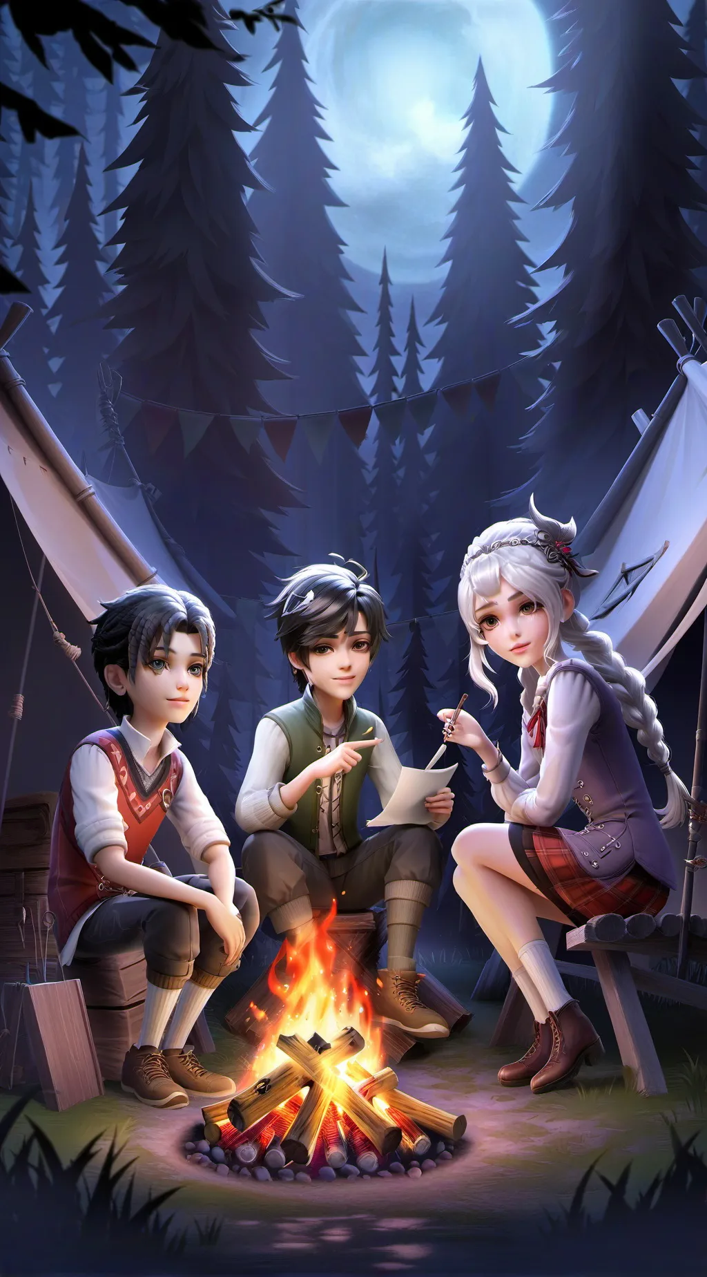 ai character: Skz Camp background