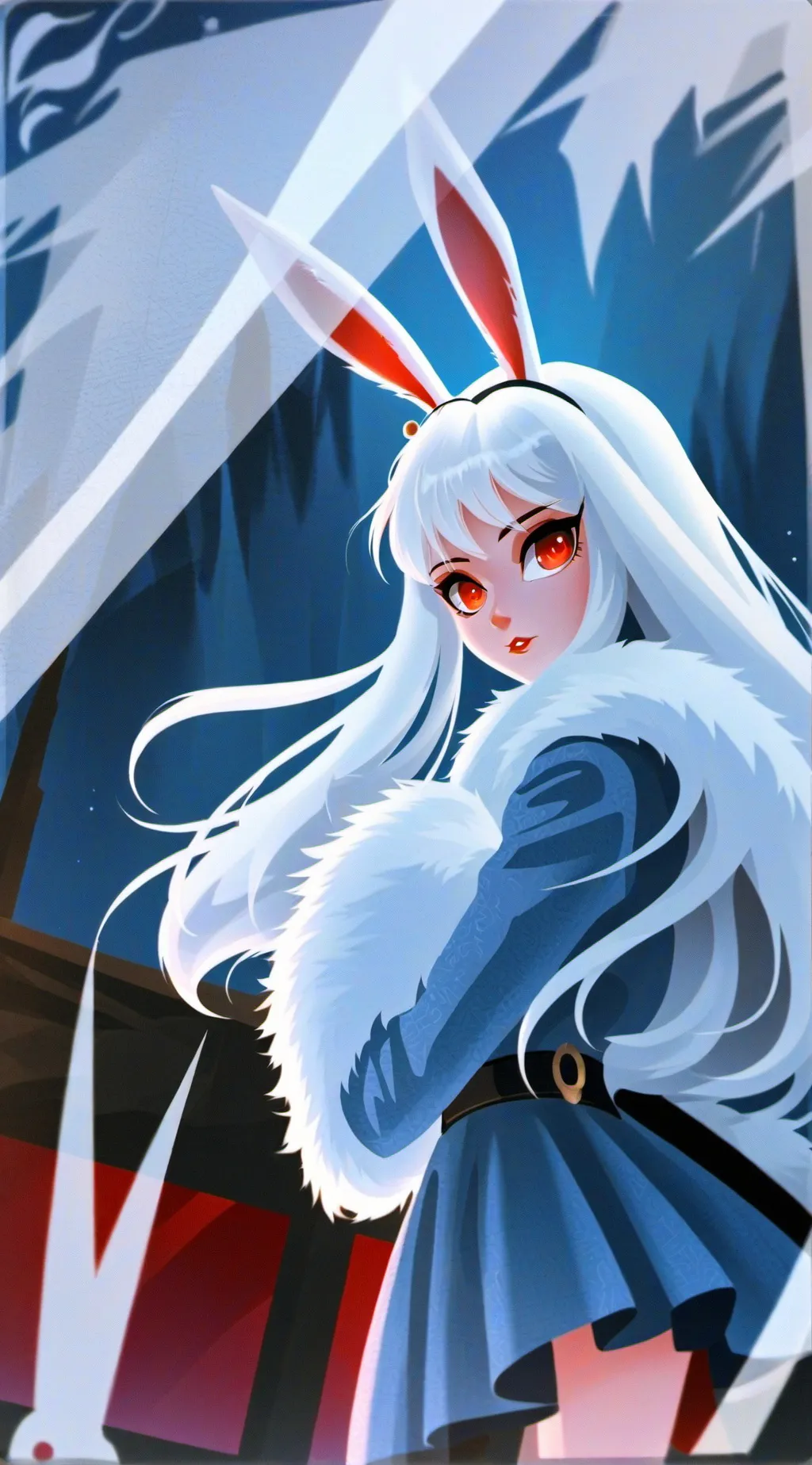 ai character: 🐰 bunny  background