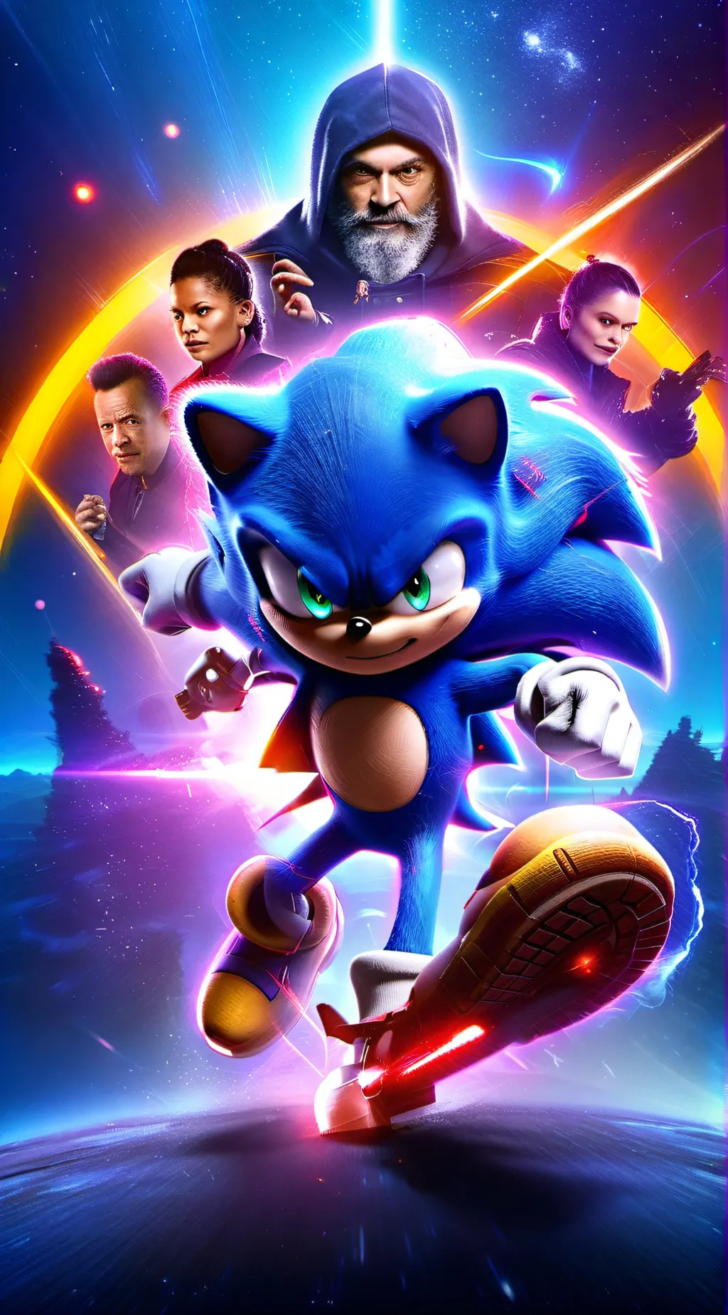 ai character: Sonic and the crew background