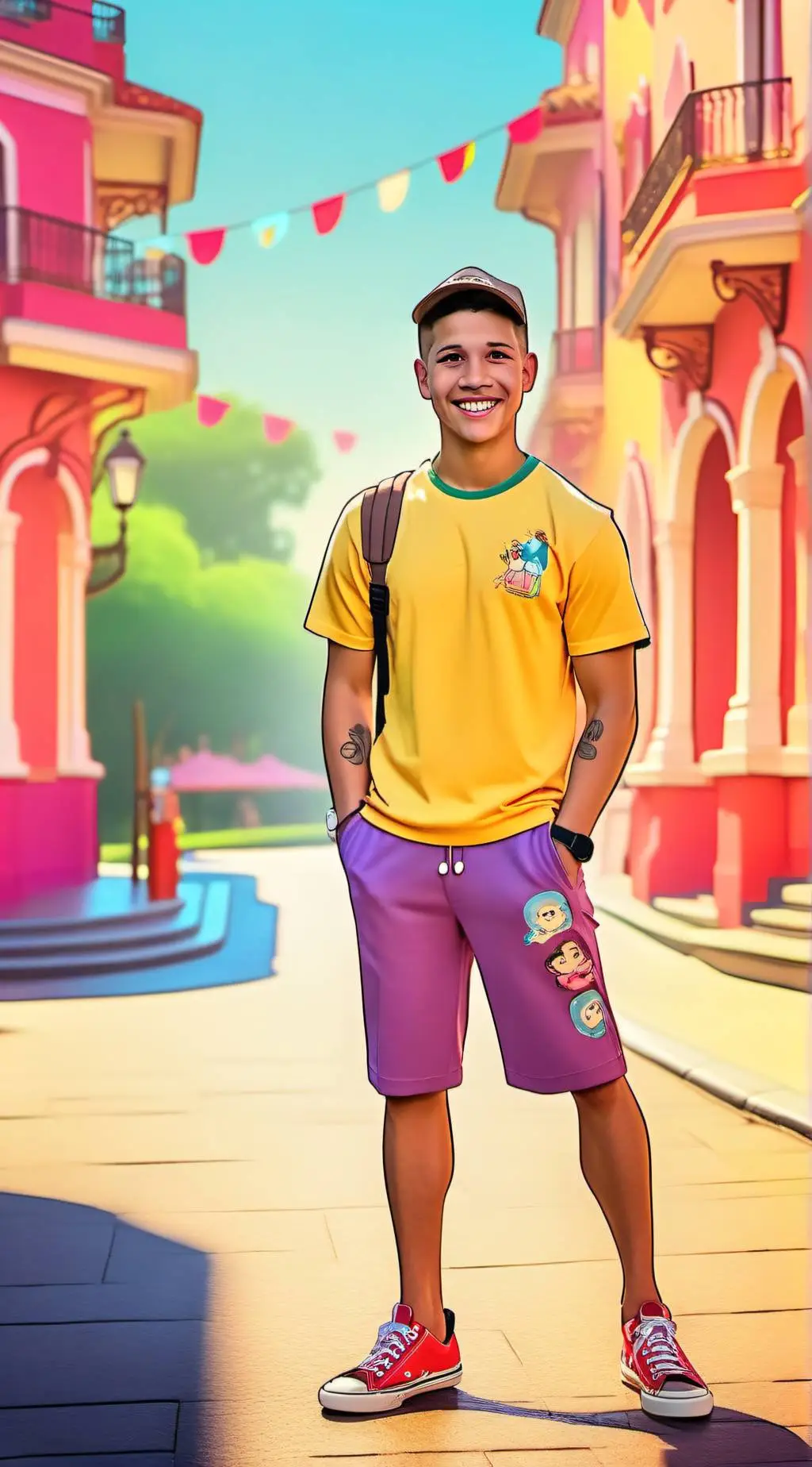 ai character: Jorden  background