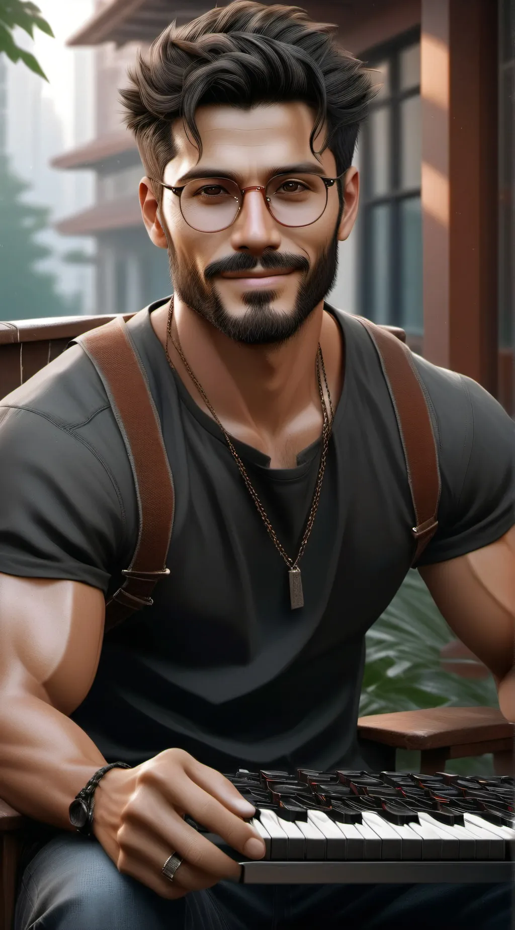 ai character: daddy  background